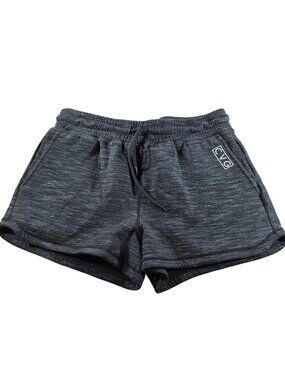 CVG Shorts brushed black sweat Womens M athleisure Drawstring Pockets Summer